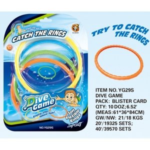 Intex Zábavné plastové kroužky pro potápění