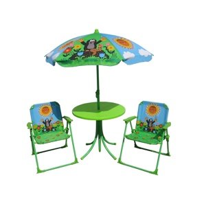 Zahradní set Krtek - 2 židle, stolek, deštník