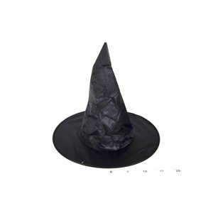 Klobouk čarodějnický černý 32 cm