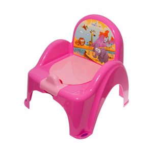 Tega baby Židlička s vyjímatelným nočníkem Růžová safari