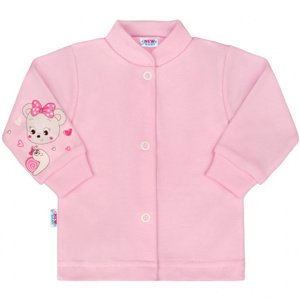 Kojenecký kabátek New Baby medvídek růžový