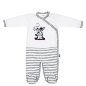 NEW BABY Kojenecký bavlněný overal Zebra exclusive