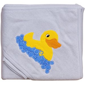 Froté ručník - Scarlett kačenka s kapucí - šedá