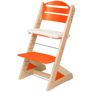 Dětská rostoucí židle JITRO PLUS bukovo - oranžová