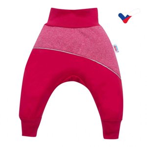 New Baby Softshellové kojenecké kalhoty růžové