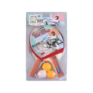 Lamps Pinpongový set pálka 2ks + míček 3ks na stolní tenis blister