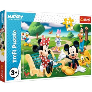 Trefl | Puzzle maxi 24 dílků | Mickey Mouse s přáteli