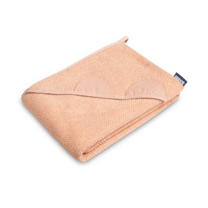 Osuška s kapucí ručník krepová 100x100 růžová