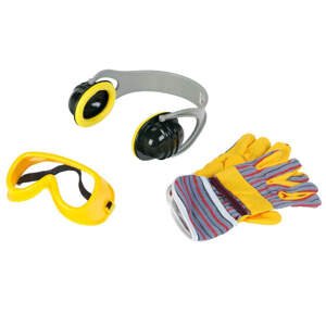 Bosch set - sluchátka, rukavice, brýle