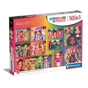 Clementoni: Puzzle 10 v 1 - Rainbow High - Super Color