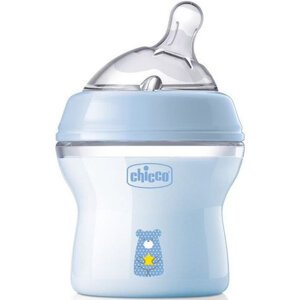 Chicco Skleněná antikoliková kojenecká lahev 150 ml 0+ modrá
