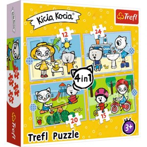 Trefl Puzzle 4v1 Kitty Cat Day