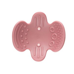 Canpol Babies senzorické chrastítko s kousátkem růžová