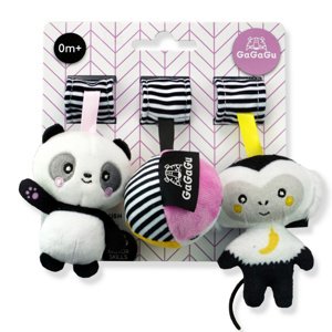 Tm toys Gagagu závěsná plyšová hračka Opice Panda Míč