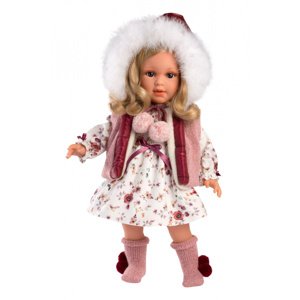 Llorens LUCIA - realistická panenka s měkkým látkovým tělem  - 40 cm