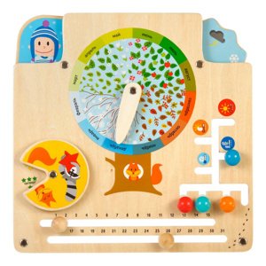 Lucy  Leo Kalendář přírody - dřevěná naučná hrací deska