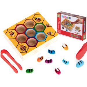 Kik dřevěná hra na výuku barev včelky