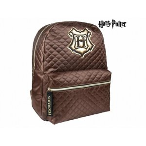 CurePink batoh Harry Potter Hogwarts hnědý