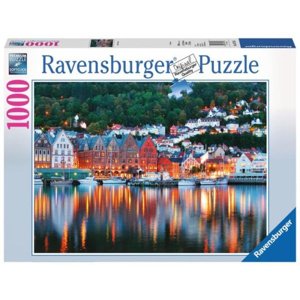 Puzzle 1000 dílků Bergen, Norsko