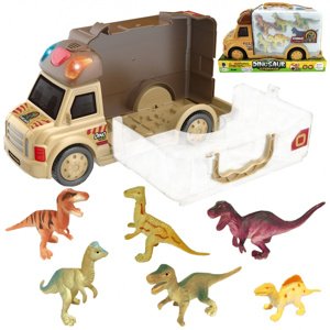 Set Auto Kufr 2v1 + Figurky dinosaurů 6 ks