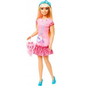 Barbie Moje první Barbie panenka - blondýnka s kotětem