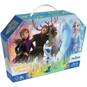 Trefl glitter v kufříku Disney Frozen 70 dílků