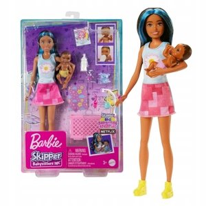 Barbie Chůva Uspání miminka + Panenka a miminko