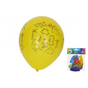 wiky Balónek nafukovací JURSKÝ SVĚT 30 cm sada