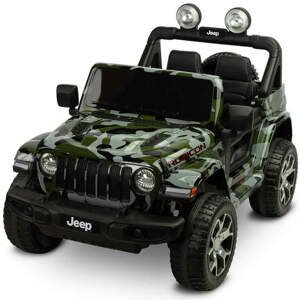 Terénní elektrické autíčko na baterie Jeep Rubicon Camo