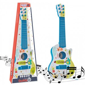 WOOPIE dětská akustická kytara modrá 55 cm