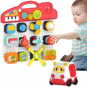 BABY Colorful Activity Panel Montessori manipulační deska