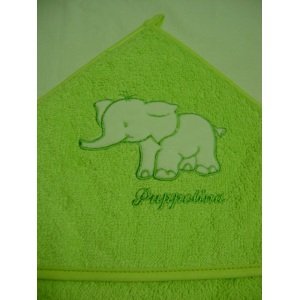 Puppolina osuška froté slon, zelená