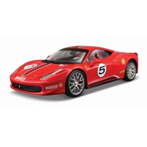 Bburago Ferrari Racing 458 Challenge červená 1:24