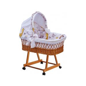 Proutěný košík na miminko s boudičkou Scarlett Nebula - béžová