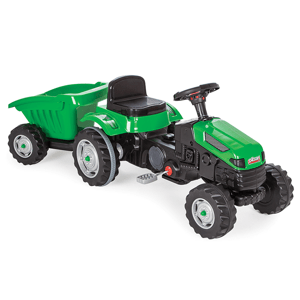 Pilsan Šlapací traktor s vlečkou zelený