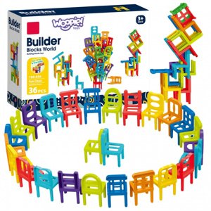 Block Puzzle Balanční židle 36 ks