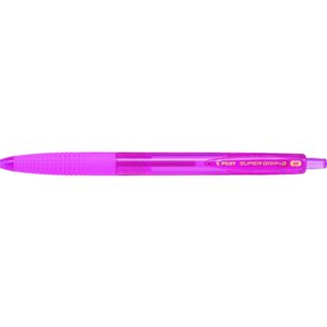 PILOT SuperGrip-G M, kuličkové pero, stiskací růžová