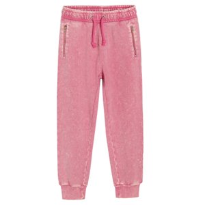 Sportovní kalhoty se sepraným efektem- růžové - 92 PINK