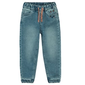 Zateplené džíny s elastickým pasem- modré - 92 DENIM