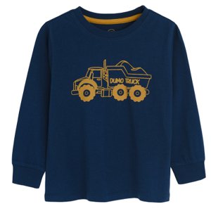 Pyžamo s traktorem- tmavě modré - 110 MIX