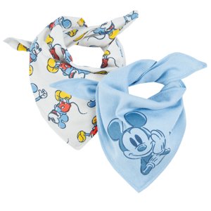 Šátek Mickey Mouse 2 ks- modrá, bílá - ONE SIZE MIX