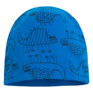 Čepice s dinosaury -modrá - 50 BLUE