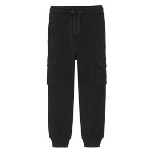 Sportovní kalhoty s kapsami -černé - 98 BLACK