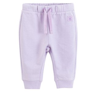 Jednobarevné teplákové kalhoty -světle fialové - 62 LILAC
