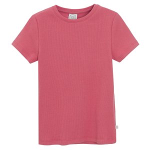 Jednobarevné tričko s krátkým rukávem -červené - 98 RED