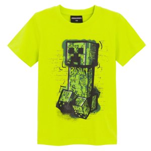 Tričko s krátkým rukávem Minecraft -žluté - 110 YELLOW