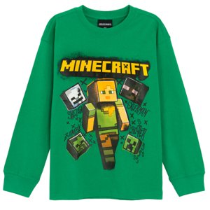 Mikina Minecraft -zelená - 152 GREEN