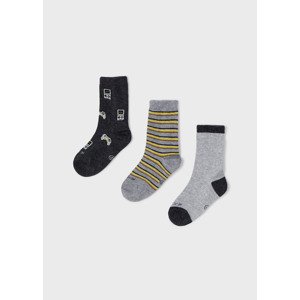 3 pack ponožek PLAY šedo-žluté MINI Mayoral velikost: 4 (EU 23-26)