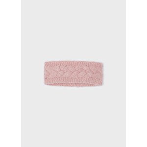 Čelenka pletená se vzorem copánku růžová MINI Mayoral velikost: 104