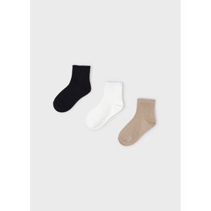 3 pack nižších ponožek černo-zlaté MINI Mayoral velikost: 8 (EU 32-35)